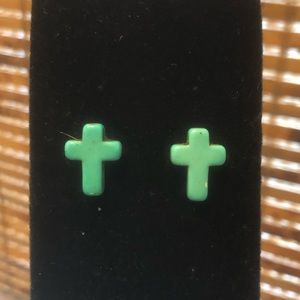 Genuine Turquoise Stud earrings